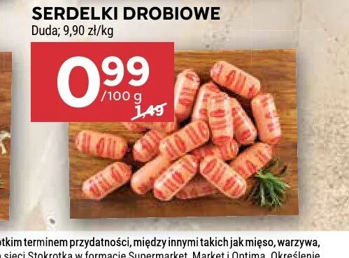 Serdelki drobiowe Duda promocja w Stokrotka