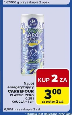 Napój energetyzujący CARREFOUR promocja w Carrefour Express