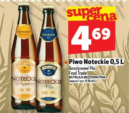 Piwo Noteckie burztrynowe pils / god trade promocja w TOPAZ