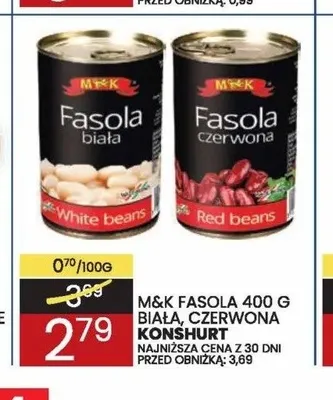 Fasola biała M&K Konshurt promocja w Wafelek