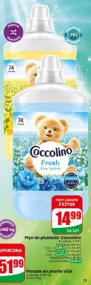 Płyn do płukania Coccolino Fresh Blue Splash promocja w Dino