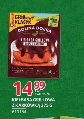 Kiełbasa grillowa z karkówką Dolina Dobra promocja w Selgros