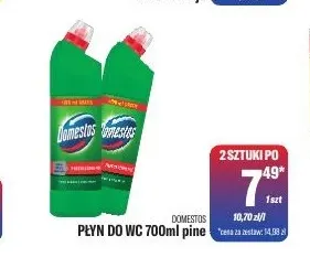 Płyn do WC pine Domestos promocja w Tomi Markt