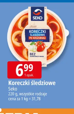 Koreczki śledziowe Seko promocja w Leclerc