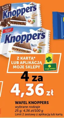 Wafel Knoppers wybrane rodzaje promocja w Euro Sklep