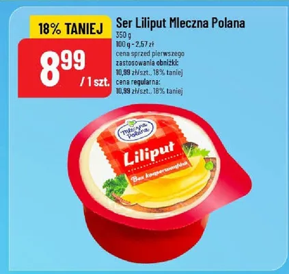 Ser Liliput Mleczna Polana promocja w POLOmarket
