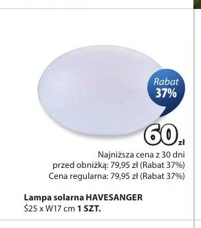 Lampa solarna HAVESANGER promocja w Jysk