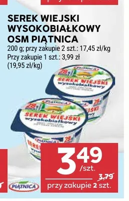 Serek wiejski wysokobiałkowy Piątnica promocja w Stokrotka