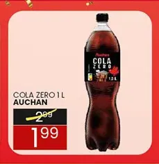 Napój gazowany Cola Zero Auchan promocja w Wafelek