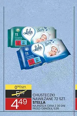 Chusteczki nawilżane Lula Baby promocja w Wafelek