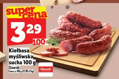 Kiełbasa myśliwska sucha promocja w TOPAZ