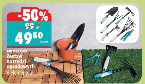 Zestaw małych narzędzi ogrodowych 6 elementów Gardman promocja w Biedronka Home