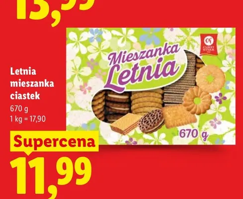 Ciastka Letnia mieszanka ciastek Cukry Nyskie promocja w Lidl