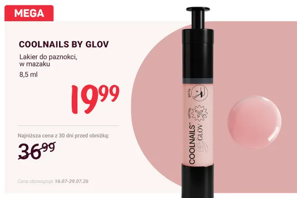 Lakier do paznokci w mazaku COOLNAILS BY GLOV promocja w Rossmann