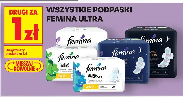 Podpaski Ultra Fresh promocja w Biedronka