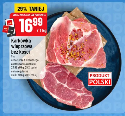 Karkówka wieprzowa bez kości promocja w POLOmarket