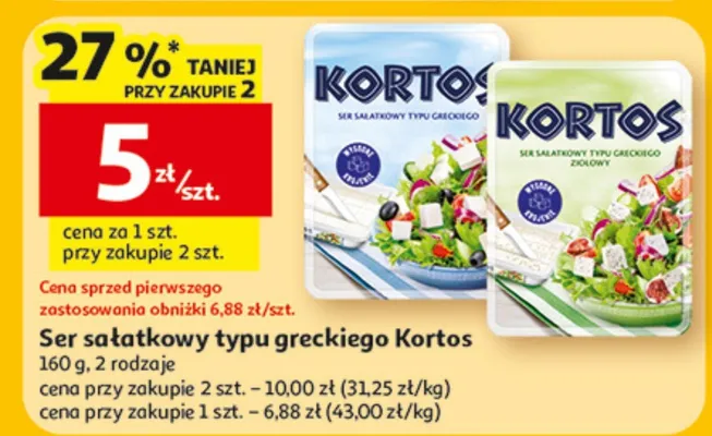 Ser sałatkowy typu greckiego promocja w Auchan