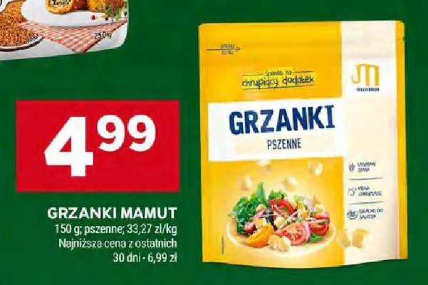 Grzanki pszenne Mamut promocja w Stokrotka