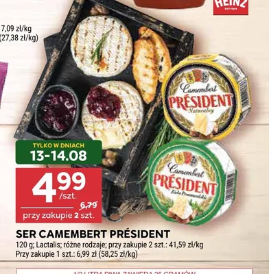 Ser Camembert naturalny Président promocja w Stokrotka