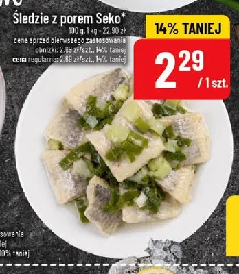Śledzie z porem Seko promocja w POLOmarket