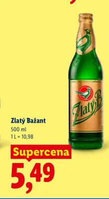 Piwo Zlatý Bažant promocja w Lidl