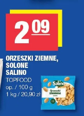 Orzeszki ziemne solone Salino promocja w SPAR