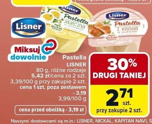 Pastella mleczna promocja w Carrefour