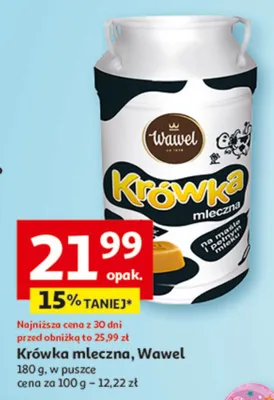 Krówka mleczna Wawel 180g, w puszce promocja w Auchan