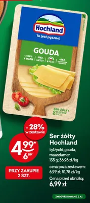 Ser tylżycki w plastrach Hochland promocja w Żabka