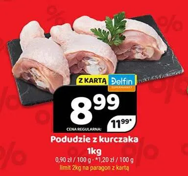 Podudzie z kurczaka promocja w Delfin