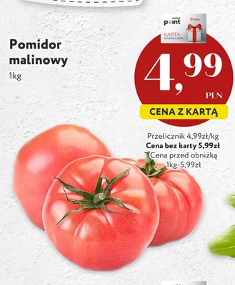 Pomidor malinowy promocja w Market Point