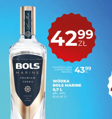 Wódka Bols Marine promocja w Duży Ben