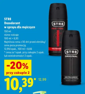 Dezodorant w sprayu dla mężczyzn STR8 Red Cod promocja w Lidl