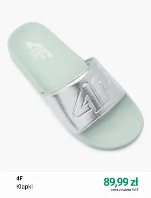 Klapki 4F promocja w Deichmann