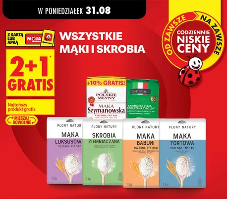 Mąki i skrobia promocja w Biedronka