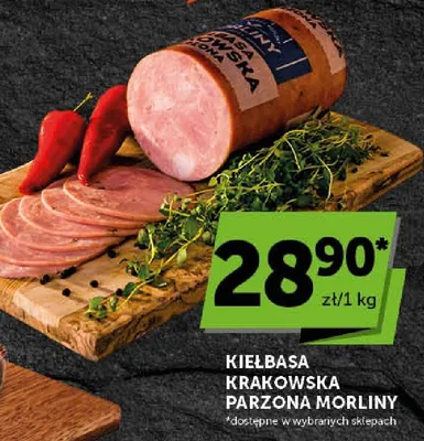 Kiełbasa krakowska parzona Morliny promocja w Groszek