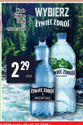 Woda źródlana mocno gazowana Żywiec Zdrój Mocny Gaz promocja w Premium Nasz Sklep