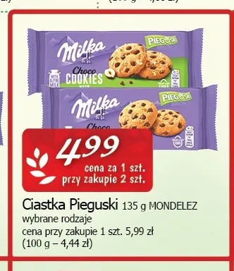 Ciastka Pieguski Milka Mondelez promocja w CEZAR Delikatesy