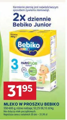 Mleko w proszku Bebiko Junior 3 promocja w Stokrotka