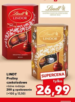 Praliny czekoladowe Lindor Assorted Lindt promocja w Kaufland