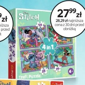 Puzzle Trefl Stitch 4 in 1 promocja w Dzień Dziecka