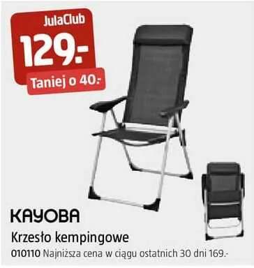 Krzesło kempingowe Kayoba promocja w Jula