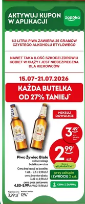 Piwo bezalkoholowe Żywiec Białe promocja w Żabka