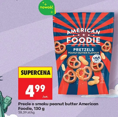 Precle o smaku peanut butter American Foodie promocja w Biedronka