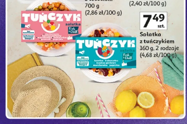 Sałatka z tuńczykiem Fish & Chill z kaszą kuskus promocja w Auchan