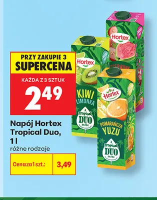 Napój Hortex Tropical Duo promocja w Biedronka