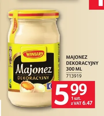 Majonez Dekoracyjny Winiary promocja w Selgros