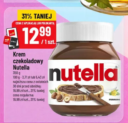 Krem czekoladowy Nutella promocja w POLOmarket