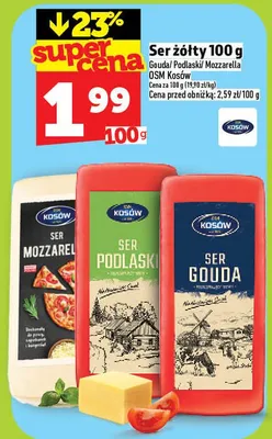 Ser żółty Podlaski OSM Kosów promocja w TOPAZ