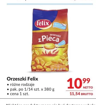 Orzeszki ziemne Felix z pieca promocja w Makro